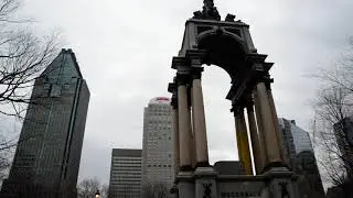 Remembrance Day 2020 Ceremonies At Montr&eacute;al's Cenotaph In Place Du Canada EMR 0018