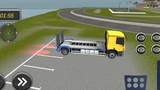 Truk Trailer Penuh Drama Tidak Kuat Nanjak Bawa Excavator Beko - Truck Simulator - TRUCK TRAILER
