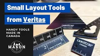 Small Layout Tools from Veritas // Pocket Square, Layout Block, Drill Stop Gauge, Mitre Saddle