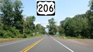 ⁴ᴷ⁶⁰ Driving US Route 206 from Bedminster, NJ to Chester, NJ