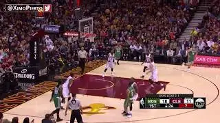 LeBron James One Handed Slam | Celtics vs Cavaliers | Game 4 ECF | 2017 NBA Playoffs
