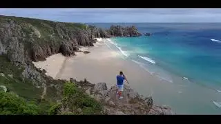 Discovering CORNWALL part II - Porthcurno beach and Minacs Theatre - Beautiful 4K Cinematic video