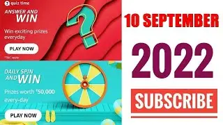 Amazon Quiz Today | Amazon Quiz Answers Today | 10 September 2022