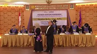 Promosi Doktor Pendidikan S3 |Prodi Ilmu Pendidikan Bahasa an. Hayatun Nufus, S.Pd., M.Pd.