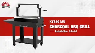 KY8401AU Charcoal BBQ Grill Setup: Quick and Simple Installation Video
