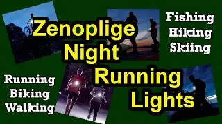 Zenoplige Night Running Lights, USB Rechargeable LED Chest Light with Safety Warning Lamp