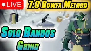 Solo Bandos Grind! | 7:0 Range Method | Live | OSRS Ironman Progression Series