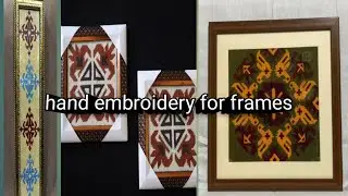 Hand embroidery for frames//hand stitched designs #cookncraftainment #art #handembroidery
