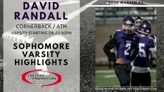 David Randall - Sophomore Varsity Highlights