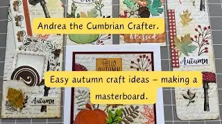 Easy autumn craft ideas - making a master board.