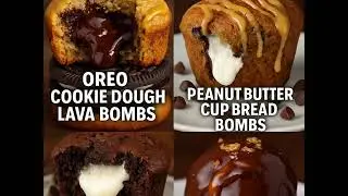 Lava Bomb Desserts: 4 Explosive Recipes Stuffed with Cookies, Candy & Cream 🔥#brianminspired 