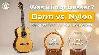 Darm versus Nylon auf einer modernen Gitarre, Klangvergleich von Sor bis Brouwer