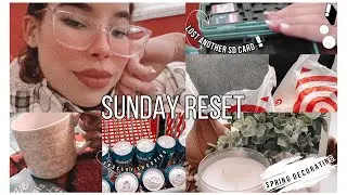 SUNDAY RESET: Spring Decorating, Car Jamms, Grocery Shopping, I lost another sd card..