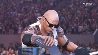 WWE2K25-The Rock vs Roman Reigns vs John Cena(Heel) l WWE Title Match