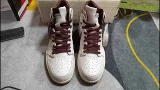 Kicki.Co Air Jordan 1 x A Ma Mani&eacute;re 'Sail and Burgundy
