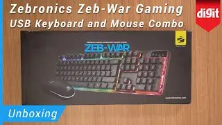 Zebronics Zeb War Gaming USB Keyboard and Mouse Combo Unboxing