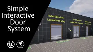 Simple Interactive Door System for UE5 - Overview