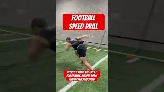 FOOTBALL SPEED DRILL #football #footballspeed #speedtraining #speeddrills #footballworkout #speedgym