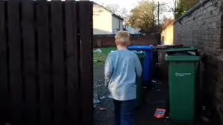 When you try doing parkour