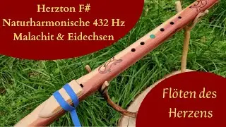 Indianerfl&ouml;te ~ Herzton F# ~ Naturharmonische ~ 432 Hz ~ Malachit & Eidechsen