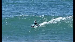 Cayucos Pier and Beach - Part 1, electronic surfer by remote control