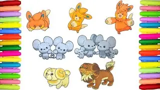 Coloring P&oacute;kemon #921 to #927 - Gen 9 Pokedex