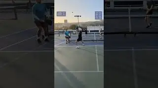 This is what 3.5 to 4.0 pickleball looks like in West Hollywood #pickleball #short