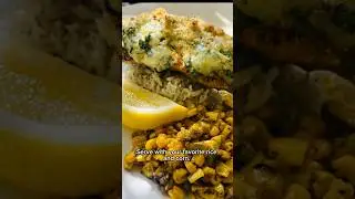 Quick & EASY! Parmesan & Spinach Chicken Breasts! 30 MINUTES! #chicken #cooking #easyrecipe #shorts