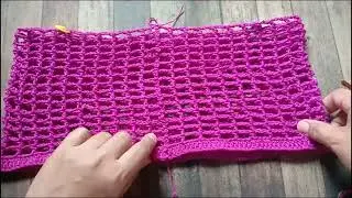 How to Crochet a Mesh Cropped Top | Beginner Method #tutorial #easy #shorts