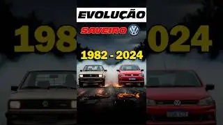 Evolu&ccedil;&atilde;o Saveiro 1982 - 2024 🤯 #shorts #cars #carros #saveiro  #volkswagensaveiro