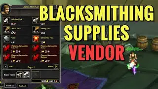 Shattrath Blacksmithing Supplies Vendor Location (WoW TBC)