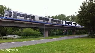 RET metro combi (R)SG3 langs Zuiderpark Rotterdam op lijn E (5613+5517)