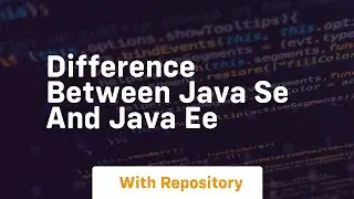 difference between java se and java ee