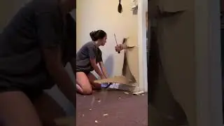 Guy Punches Hole Through Wall Of Home Asking For Tool