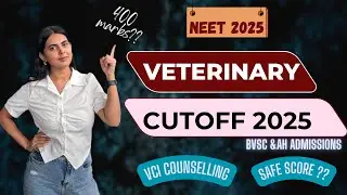 Veterinary Cutoff NEET 2025|| Safe score for govt. veterinary college||BVSc & AH #vet #neet2025 #vci