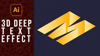 3D Deep Text Effect In Illustrator - 3D Isometric Text | Adobe Illustrator Tutorial | Magnet Academy