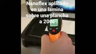 Nanoflex - impermeabilizante t&eacute;rmico aplicado sobre lamina en prueba extrema de calor!
