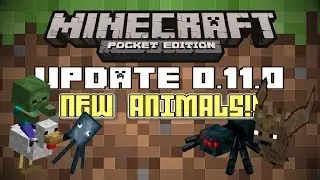 Minecraft PE Update 0.11.0 ☆ All NEW ANIMALS IN MCPE!