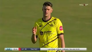 David Payne 3 wickets vs Surrey | T20 Blast - GLS vs SRY