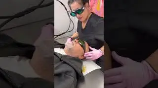 New client J on laser of ears and nose. Relaxing!!!