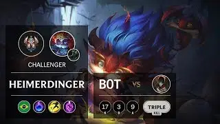 Heimerdinger Bot vs Jhin - BR Challenger Patch 9.24