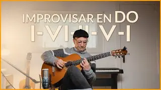 🎸 Improvisa F&Aacute;CILMENTE sobre esta Progresi&oacute;n de Acordes en DO MAYOR (I - VI - V7 - II) 🎶