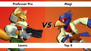 Santa Paws Losers Top 8 - Magi (Falco)  vs  Professor Pro (Fox) SSBM