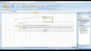 ms excel review tab