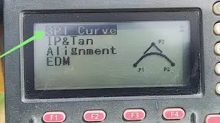 How to work 3 points curve calculation (Road) function on Topcon or Sokkia Total Station?