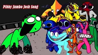 FNF Pibby Jumbo Josh Song But 2D Rainbow Friends Chapter 2 Sing it | Pibby Garten Of Banban V3 MOD
