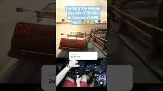 Drifting the Nissan Skyline GTR R34 in Curves of NFS Heat - Logitech g29 | Steering Wheel Gameplay