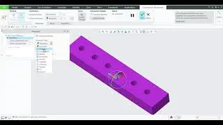 #Repeat in creo, Auto place feature in CREO, Reference pattern, Repeat command in #CREO parametric