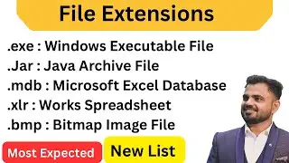 KEA 708 || Computer File Extension For Competitive Exams