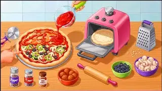 Pizza 🍕 Maker Game Kitchen set Diy Cooking Game 